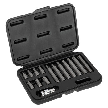 BIT sats 15 st. 10MM, TORX SEC. T20-T55,L=3075MM, PROLINE