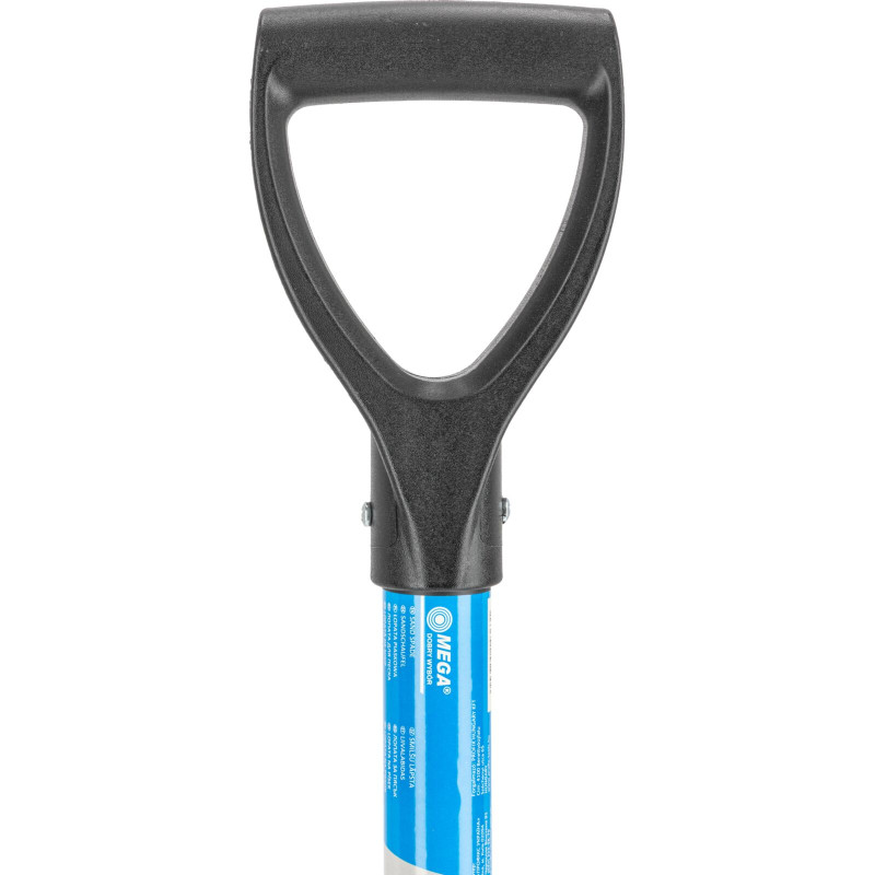 Spade av härdad metall, metallskaft 1150mm