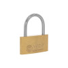 BRASS THIN PADLOCK 50MM CHROME PLATED SHACKLE. 3 KEYS. BRASS THIN PADLOCK 50MM CHROME PLATED SHACKLE. 3 KEYS.