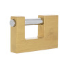 CLOSE SHACKLE BRASS PADLOCK 90MM. SHACKLE CHROME PLATED, HARDENED 12 MM DIA, DIST. 35MM. CLOSE SHACKLE BRASS PADLOCK 90MM. SHACKLE CHROME PLATED, HARDENED 12 MM DIA, DIST. 35MM.