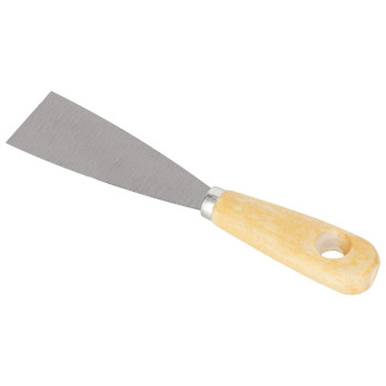 SCRAPER 40MM, HANGING WHOLE IN LIGHT WOODEN LACQUERED HANDLE SCRAPER 40MM, HANGING WHOLE IN LIGHT WOODEN LACQUERED HANDLE