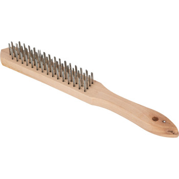 WIRE STEEL BRUSH 4 ROW. trähandatg.   .