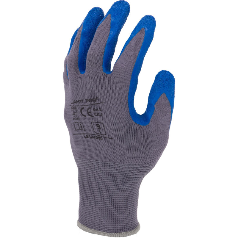 GLOVES LATEX BLUE-GREY L210408 P, 12 PAIRS, " 8 " , CE, LAHTI GLOVES LATEX BLUE-GREY L210408 P, 12 PAIRS, " 8 " , CE, LAHTI