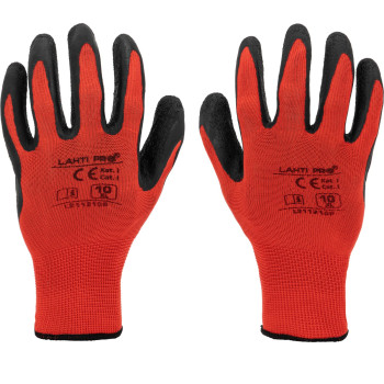 GLOVES LATEX BLACK-RED L2112 09P, 12 PAIRS, " 9" , CE, LAHTI GLOVES LATEX BLACK-RED L2112 09P, 12 PAIRS, " 9" , CE, LAHTI