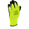 Handskar, Vinter Latexbelagda Vadderade Skyddshandskar, Svart-Gula, CE, LAHTI Handskar, Vinter Latexbelagda Vadderade Skyddshandskar, Svart-Gula, CE, LAHTI