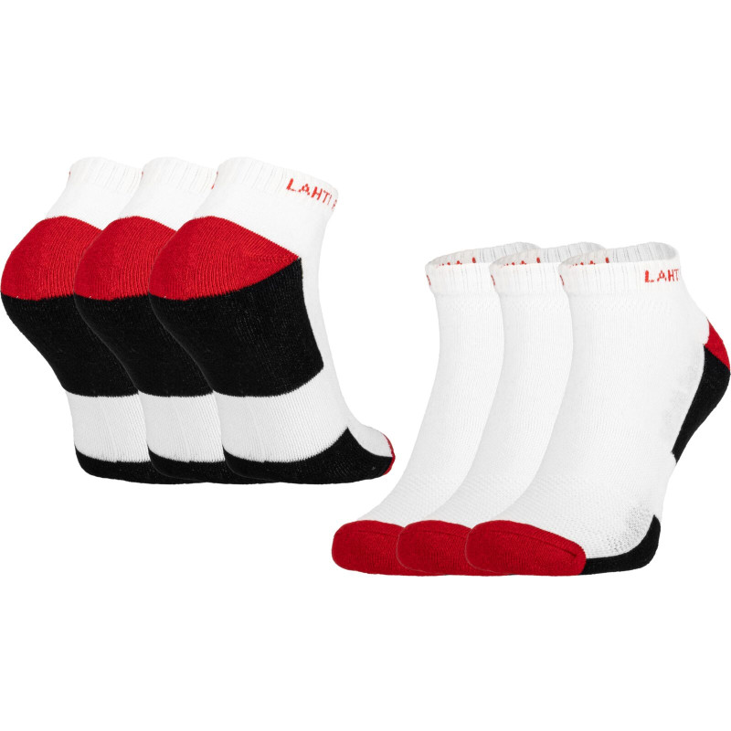 WORK SOCKS WHITE-RED SHORT, 3 PAIRS, " 43-4 6" , LAHTI WORK SOCKS WHITE-RED SHORT, 3 PAIRS, " 43-4 6" , LAHTI