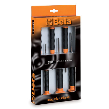Drivdornsats, 6st, 2-8mm, Beta 31BM/D6