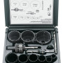 Hålsågsats 13 delar HSS bi-metall, 19-64mm, centrumborr, adapter, plastbox, Beta Tools