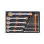 Verktygstråg M01 blocknycklar, Beta Tools -  Single modules in soft foam tray with tools