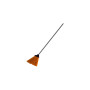 GARDEN PLASTIC BRUSH med handtag ORANGE