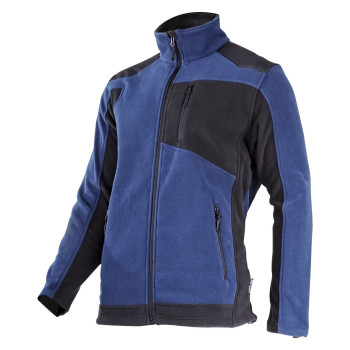FLEECE JACKET WITH REINFORC., NAVY BLUE-BLACK, "S", CE,LAHTI FLEECE JACKET WITH REINFORC., NAVY BLUE-BLACK, "S", CE,LAHTI