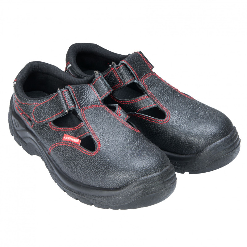 SANDALS, LEATHER, BLACK, S1 SRC , " 39" , CE, LAHTI SANDALS, LEATHER, BLACK, S1 SRC , " 39" , CE, LAHTI