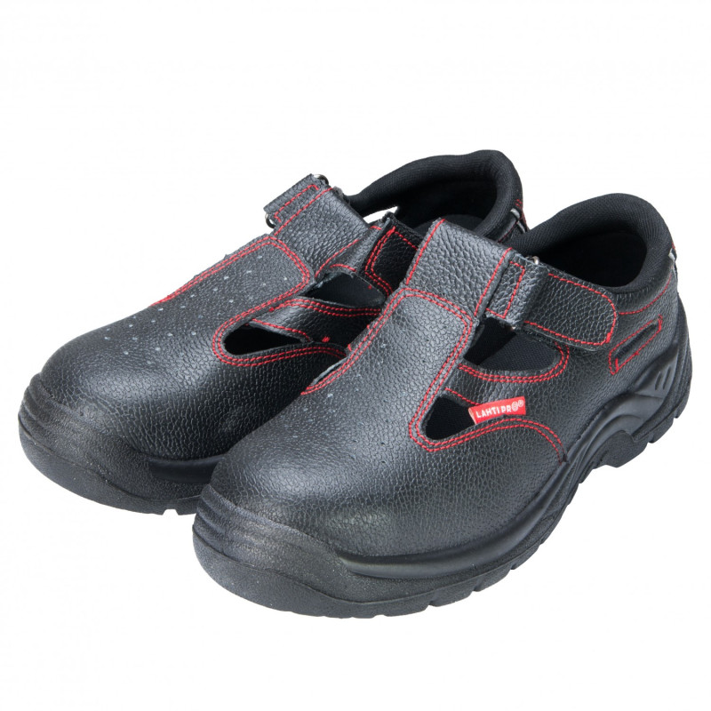 SANDALS, LEATHER, BLACK, S1 SRC , " 39" , CE, LAHTI SANDALS, LEATHER, BLACK, S1 SRC , " 39" , CE, LAHTI