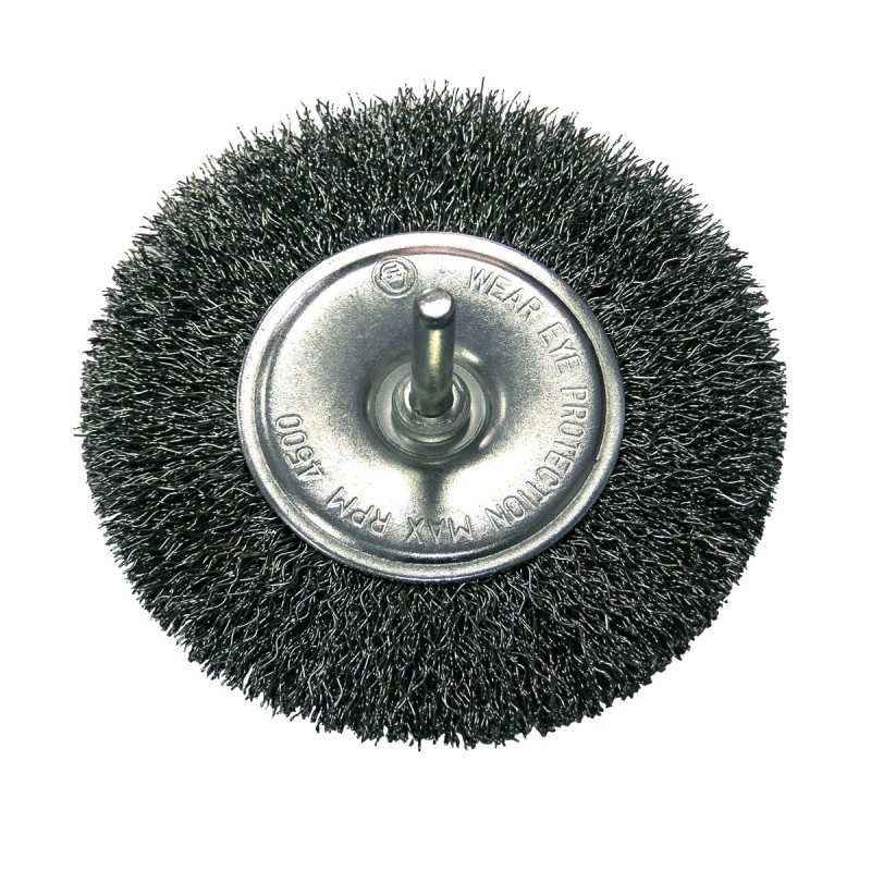 CRIMPED WIRE WHELL BRUSHES - FI=12 0 MM, 6 MM PROLINE CRIMPED WIRE WHELL BRUSHES - FI=12 0 MM, 6 MM PROLINE