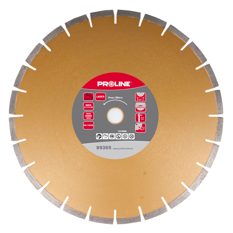 Diamantkapskiva LASER (GRANIT) 350x2.9x8.4x25.4 PROLINE Diamantkapskiva LASER (GRANIT) 350x2.9x8.4x25.4 PROLINE