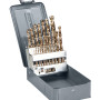 Metallborr HSS-CO (spiralborr), sats 25st 1-13.0mm DIN338,  PROLINE
