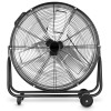 Kraftfull industrifläkt 61 cm (24") 220W, golvmodell med hjul, svart pulverlackad, 1300rpm, 12000 m3/h, Bestfan Kraftfull industrifläkt 61 cm (24") 220W, golvmodell med hjul, svart pulverlackad, 1300rpm, 12000 m3/h, Bestfan