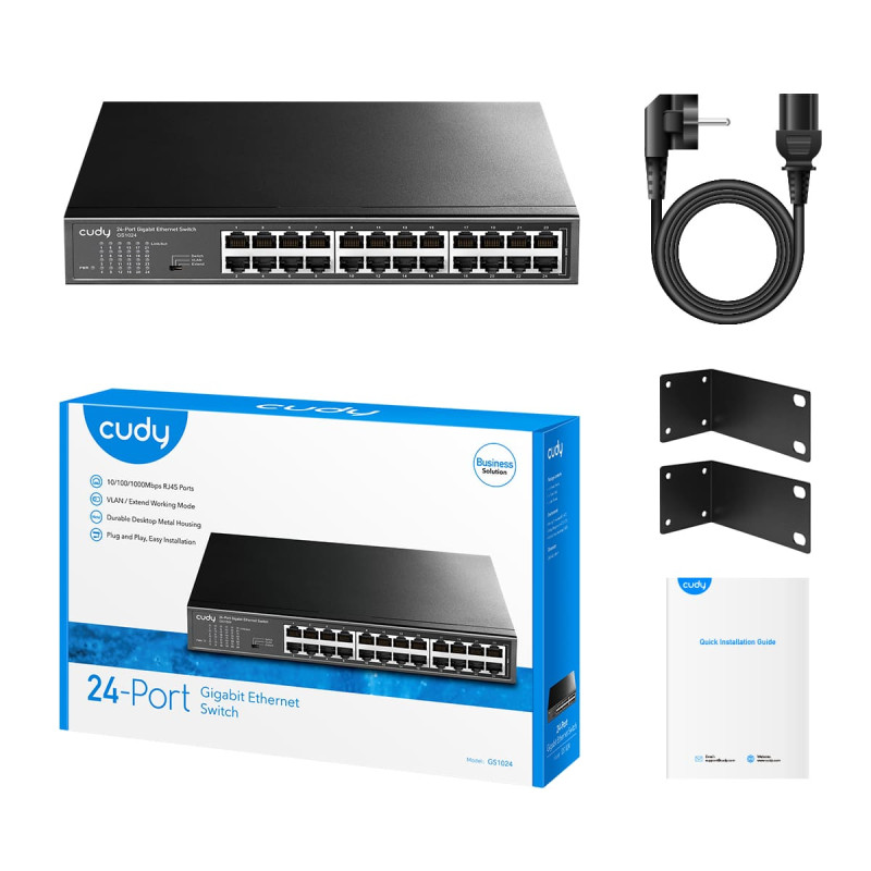 24-Port Gigabit Ethernet Switch, Cudy GS1024 24-Port Gigabit Ethernet Switch, Cudy GS1024