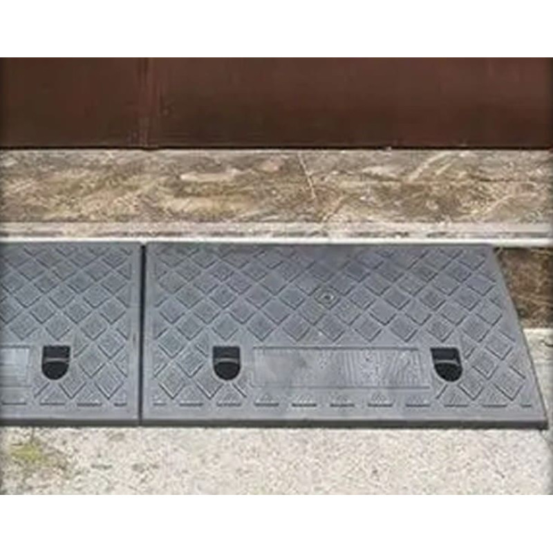 Uppkörningsramp, 1st ramp för biluppfart, kantramp, svart gummikomposit Uppkörningsramp, 1st ramp för biluppfart, kantramp, svart gummikomposit
