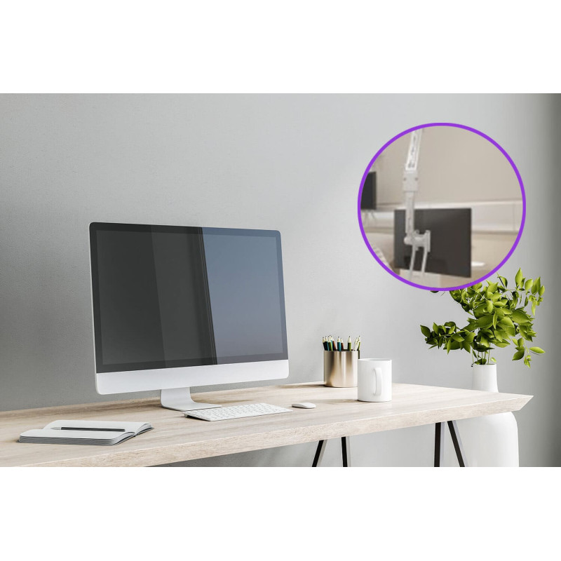 Monitorarm, roterande skärmhållare, lång skärmarm justerbar, väggfäste 178cm, Spacetronik Monitorarm, roterande skärmhållare, lång skärmarm justerbar, väggfäste 178cm, Spacetronik