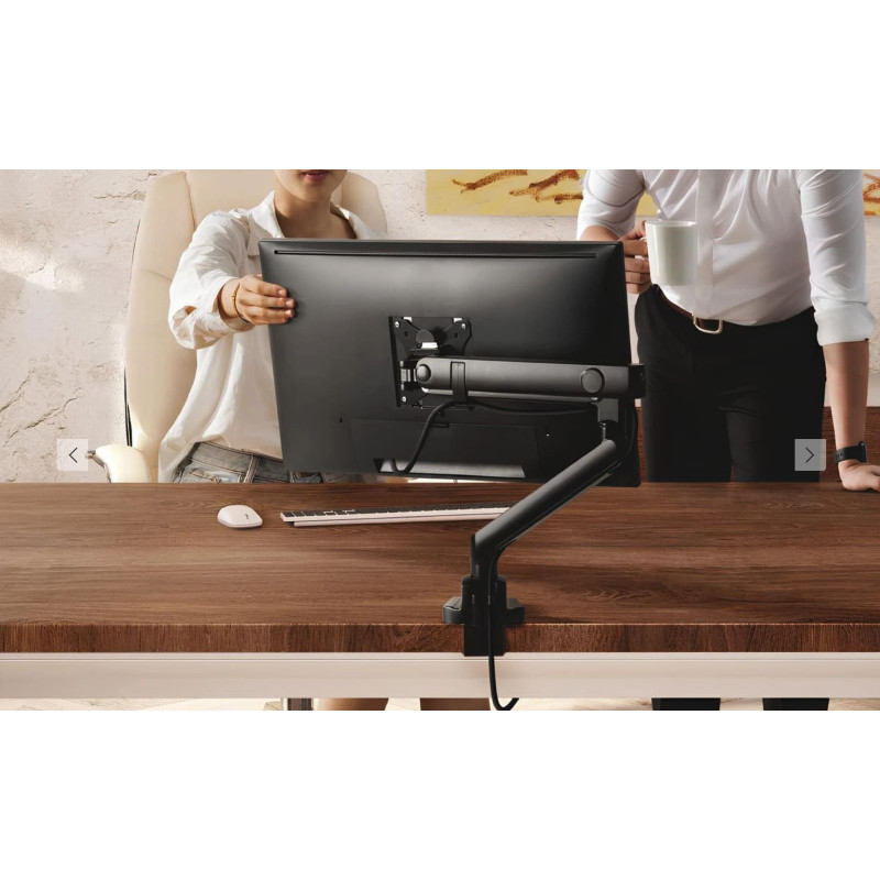 Monitorarm, skärmhållare, skärmarm justerbar, för skrivbord 514 mm, 2 USB 3.0-portar, Spacetronik Monitorarm, skärmhållare, skärmarm justerbar, för skrivbord 514 mm, 2 USB 3.0-portar, Spacetronik