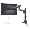 Monitorarm, skärmhållare, skärmarm justerbar, för skrivbord 514 mm, 2 USB 3.0-portar, Spacetronik Monitorarm, skärmhållare, skärmarm justerbar, för skrivbord 514 mm, 2 USB 3.0-portar, Spacetronik