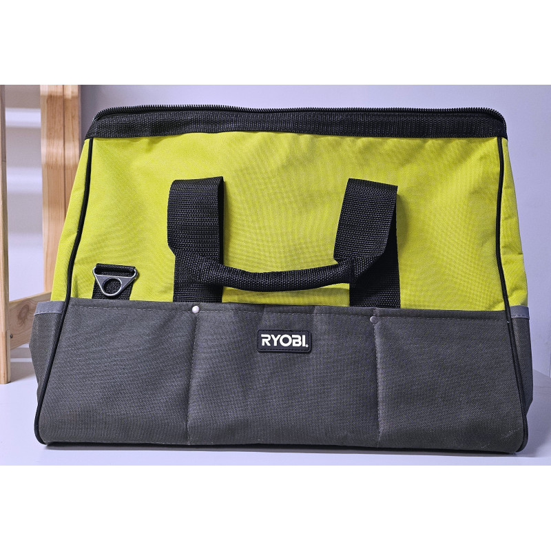 Verktygsväska UTB4 nylon, förstärkt, svart-grön, Ryobi Verktygsväska UTB4 nylon, förstärkt, svart-grön, Ryobi