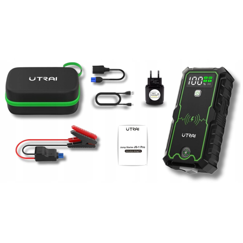 Super Kraftfull Powerbank och Booster för Snabbstart av Bilar, Starthjälp, 2500 A, 16000mAh Super Kraftfull Powerbank och Booster för Snabbstart av Bilar, Starthjälp, 2500 A, 16000mAh