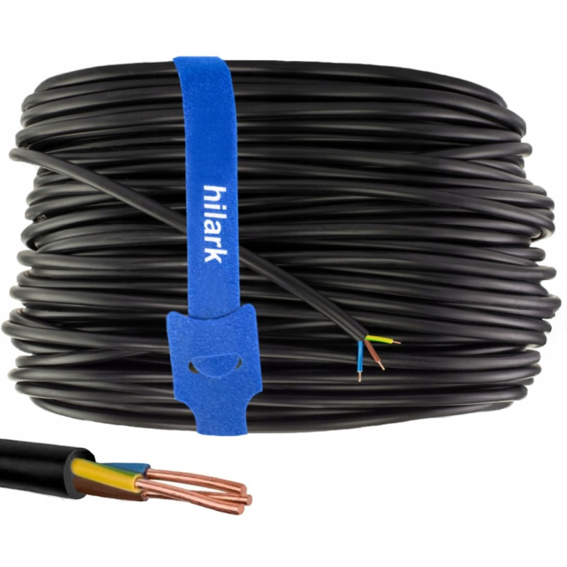 Installationskabel 230V 3G 2,5 mm² PVC jordkabel rund elkabel, 25-100m Installationskabel 230V 3G 2,5 mm² PVC jordkabel rund elkabel, 25-100m