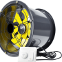 Axial Kanalfläkt 300 mm, 3600m3/h, 128Pa, 10-120W 230v, vattentät IP68  industrifläkt, Bestfan