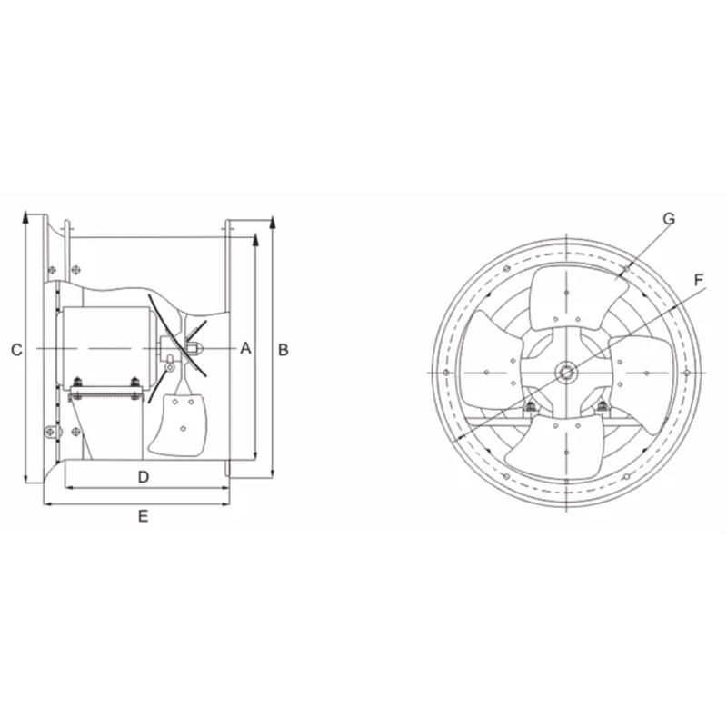Axial Kanalfläkt 300 mm, 3600m3/h, 128Pa, 10-120W 230v, vattentät IP68 industrifläkt, Bestfan Axial Kanalfläkt 300 mm, 3600m3/h, 128Pa, 10-120W 230v, vattentät IP68 industrifläkt, Bestfan
