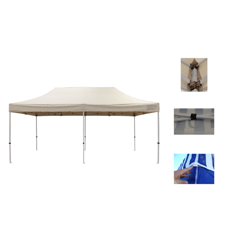 Premium popup tält 3x6m med 4x4 cm ben, robust handelstält, Namaxa Premium popup tält 3x6m med 4x4 cm ben, robust handelstält, Namaxa