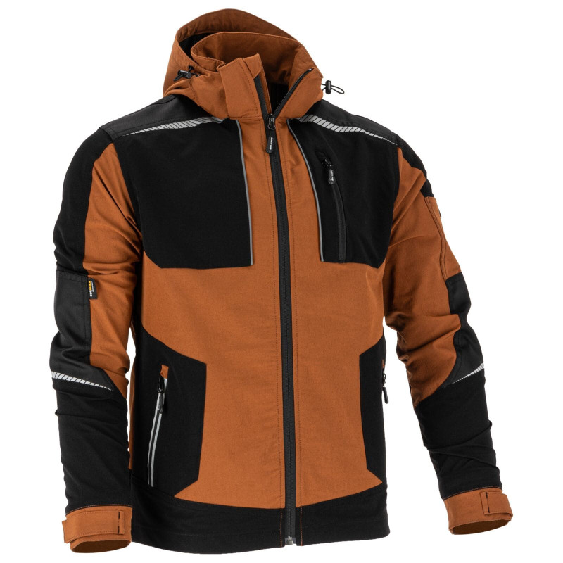 Jacka stretch, slim fit, brun-svart, CE, LAHTI Jacka stretch, slim fit, brun-svart, CE, LAHTI