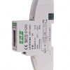 1-fas 230V elektronisk energimätare med impulsutgång, IP20, F&F