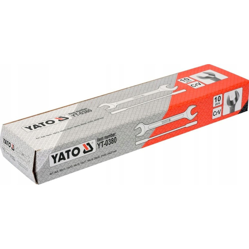 Blocknyckelsats 6-27 mm, 10 nycklar, polerade, Yato Blocknyckelsats 6-27 mm, 10 nycklar, polerade, Yato