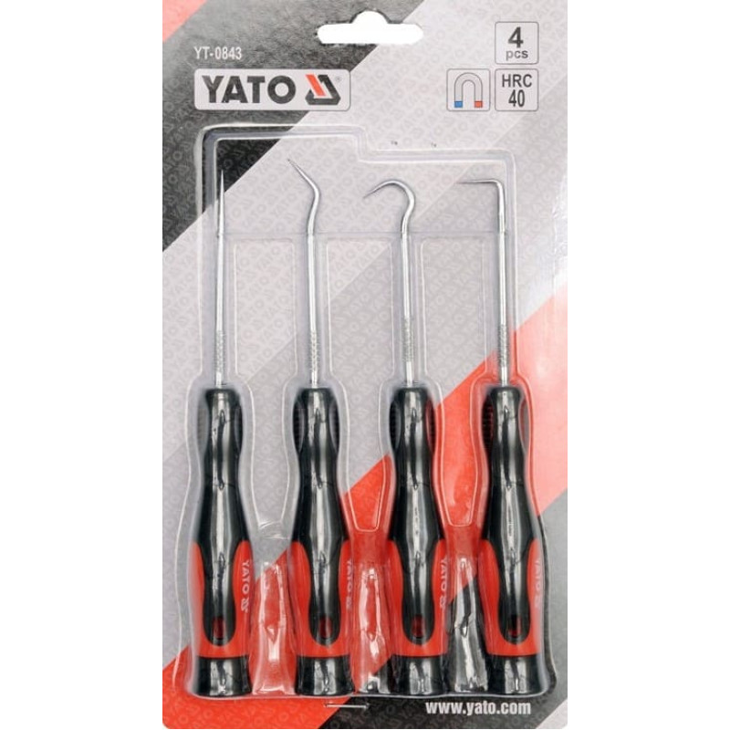 Krokar 4st, hakset från Yato Krokar 4st, hakset från Yato