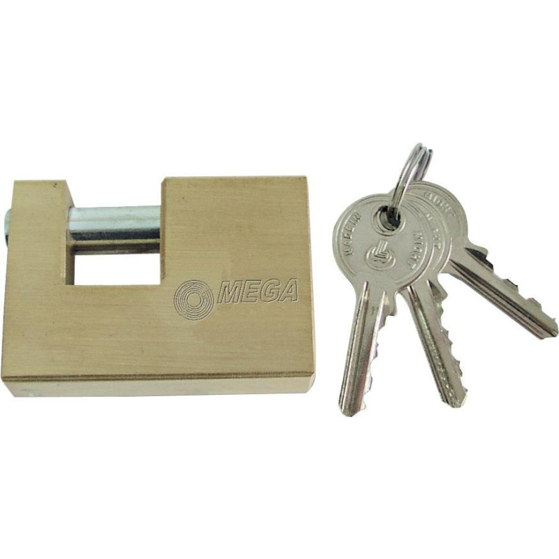CLOSE SHACKLE BRASS PADLOCKS - 65 MM , BLISTER
