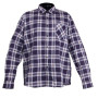 FLANNEL SHIRT NAVY BLUE-BEIGE, 12  0GM2, " M" , CE, LAHTI