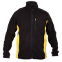 FLEECE JACKET, BLACK AND gul, " 2XL" , CE, LAHTI