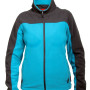 LADIES' FLEECE JACKET, TURQUOISE AND GREY, " XL" , CE, LAHTI