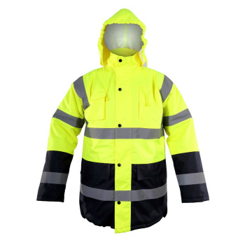 HIGH VISIBILITY PADDED JACKET, gul, " M" , CE, LAHTI HIGH VISIBILITY PADDED JACKET, gul, " M" , CE, LAHTI