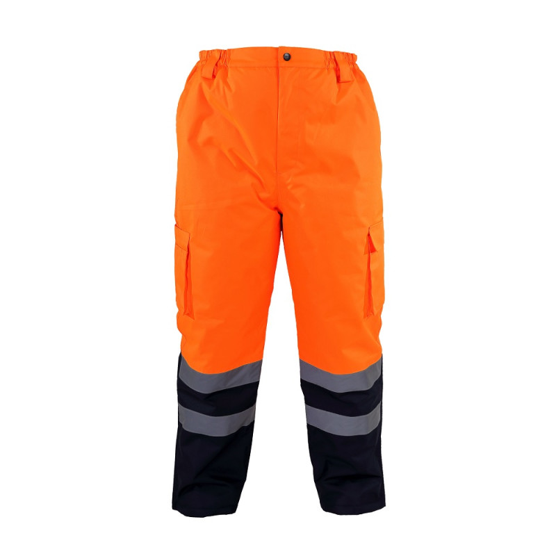 HIGH VISIBILITY PADDED PANTS, ORANGE, " 2XL" , CE, LAHTI