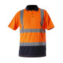WARNING POLO SHIRT, ORANGE, " XL" , CE, LAHTI