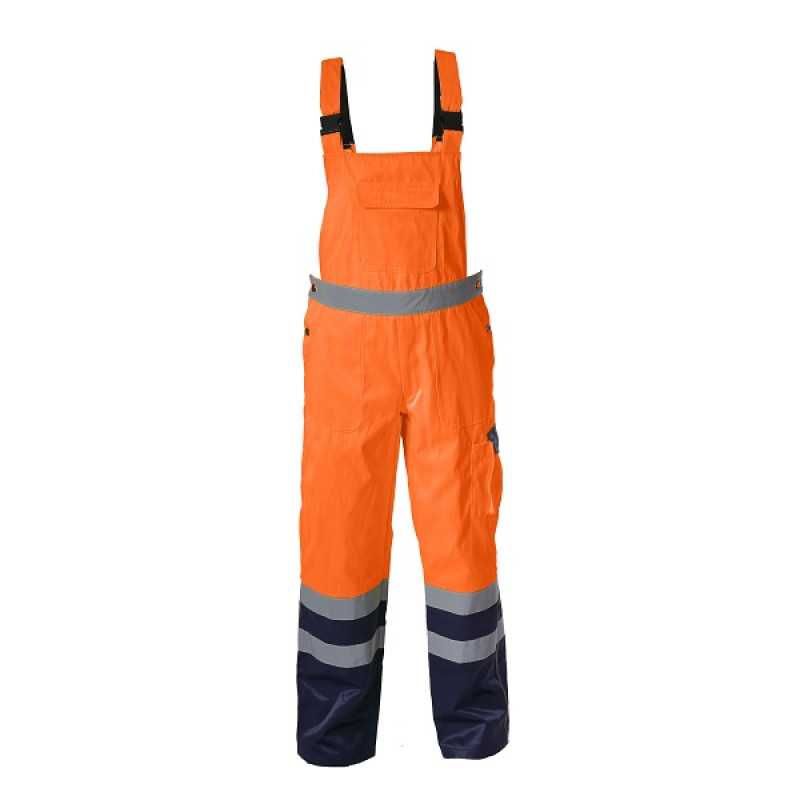 HIGH VIS. BIB PANTS ORANGE, " S" , CE, LAHTI