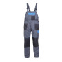 BIB PANTS GREY-BLUE 100% COTTON, 190GM2, " L(52)" , CE,LAHTI
