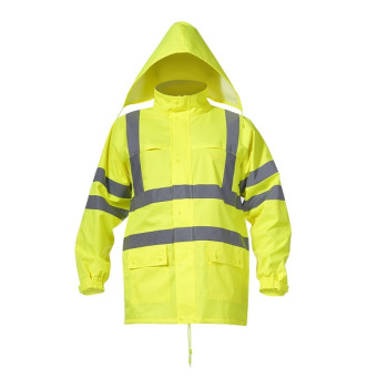 HIGH VISIBILITY RAIN JACKET, gul, " L" , CE, LAHTI HIGH VISIBILITY RAIN JACKET, gul, " L" , CE, LAHTI