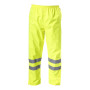 HIGH VISIBILITY RAIN PANTS, gul, " S" , CE, LAHTI