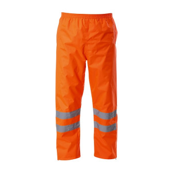 HIGH VISIBILITY RAIN PANTS, ORANGE, " 3XL" , CE, LAHTI HIGH VISIBILITY RAIN PANTS, ORANGE, " 3XL" , CE, LAHTI