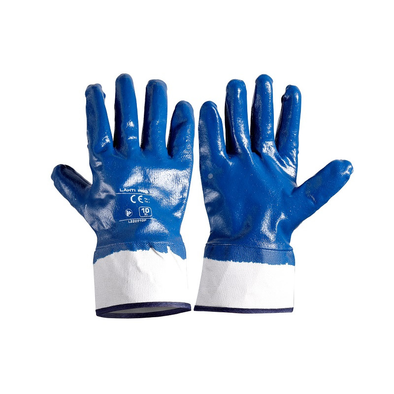 GLOVES NITRILE NAVY blå L220910P, 12 PAIRS, " 10" , CE, LAHTI GLOVES NITRILE NAVY blå L220910P, 12 PAIRS, " 10" , CE, LAHTI