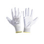 GLOVES PU ANTISTAT. WHITE L230407P, (butiksförp.), " 7" , CE, LAHTI